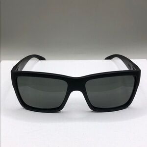 Madson Piston XL Wide Fit Sunglasses Black on Black Gray Lens Polarized Classic.